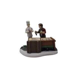 Department 56 Christmas In The City Choosing The Day's Catch Village, In Box